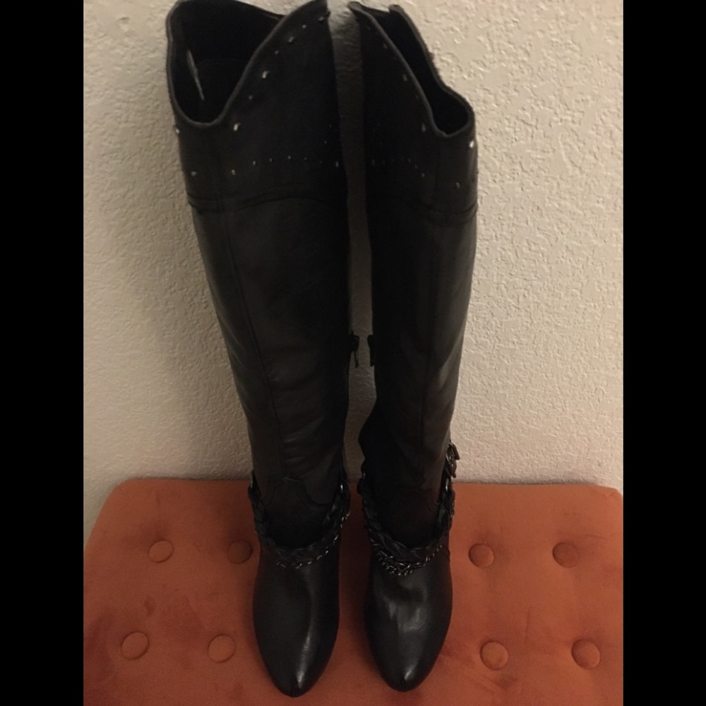 Knee High Biker Boots